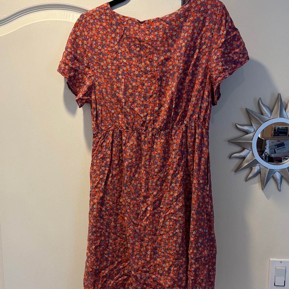 SONNET JAMES A PLAY LADIES RED BLUE STRAWBERRY 🍓 DRESS-M - Picture 9 of 10